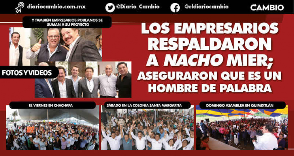 Puebla debe tener un proyecto que incluya a todos los poblanos y a todos los sectores: Nacho Mier