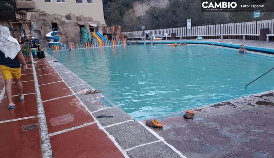 ¡No sabía nadar! Joven muere ahogado en balneario de aguas termales en Chignahuapan