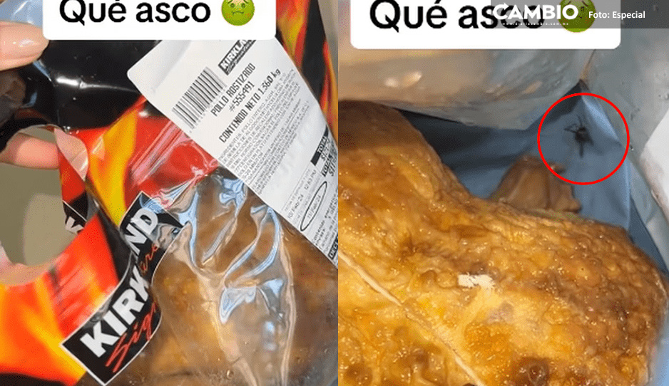 ¡Qué asco! Costco vende pollos rostizados con larvas (VIDEO)