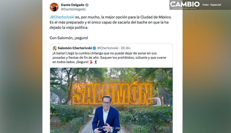Chertorivski el único capaz de sacar del bache a CDMX: Dante Delgado