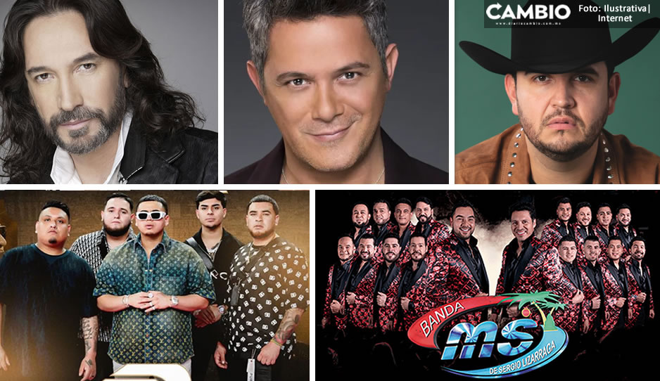 Estos son los cinco artistas que suenan para la Feria de Puebla 2024