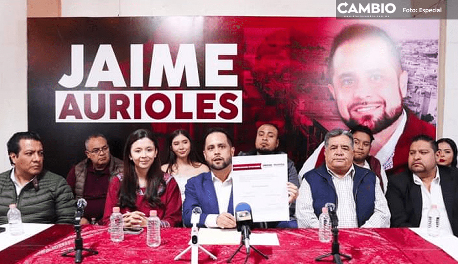 Jaime Aurioles se inscribe como aspirante a la alcaldía de Texmelucan por Morena