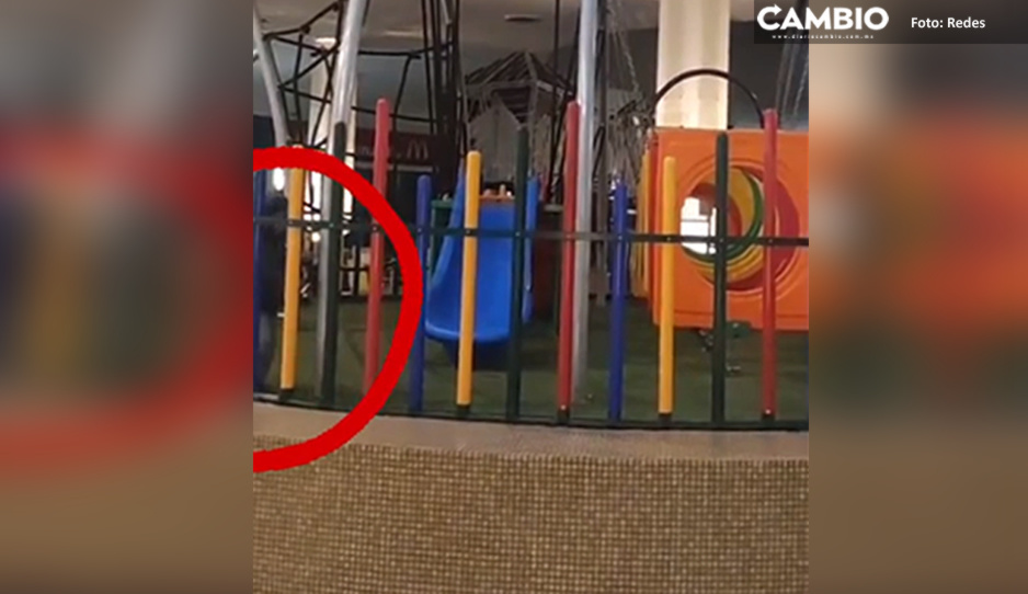 ¡No era broma! &quot;Niño fantasma&quot; sí existe en Plaza San Diego (VIDEO)