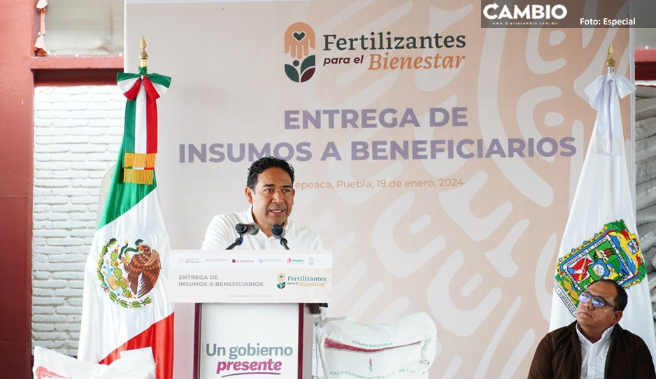 Arranca en Tepeaca el Programa Nacional Fertilizantes para el Bienestar 2024