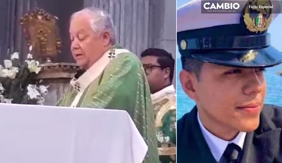 Pide arzobispo por eterno descanso del piloto poblano que murió durante paso de Otis (VIDEO)