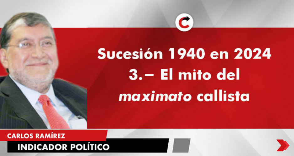 Sucesión 1940 en 2024 3.- El mito del maximato callista