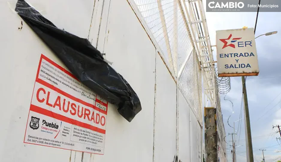 ¡Está cubierto de escombros! Clausuran obra de demolición de la terminal Estrella Roja en la 4 Poniente