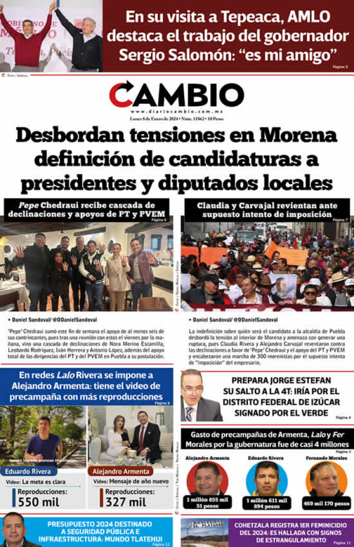 Desbordan tensiones en Morena definición de candidaturas a  presidentes y diputados locales