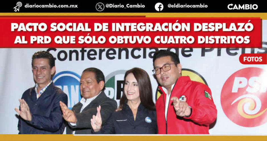 Confirmado: PSI ganón de las diputaciones locales: obtiene 5 distritos, el PRD cuatro, PRI 8 y el PAN 7