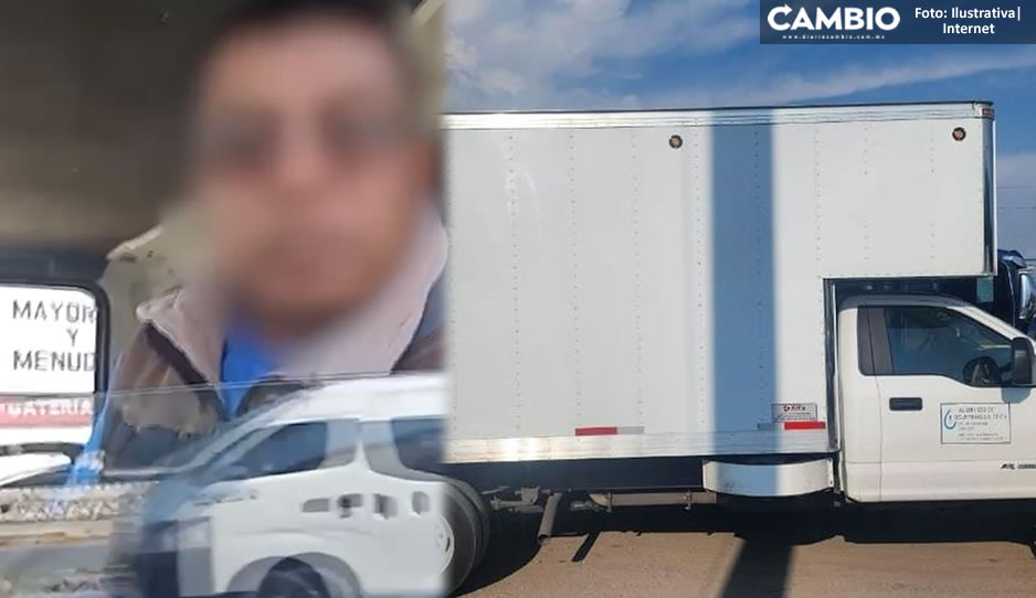 Policía municipal frustra robo a transportista en Texmelucan (VIDEO)