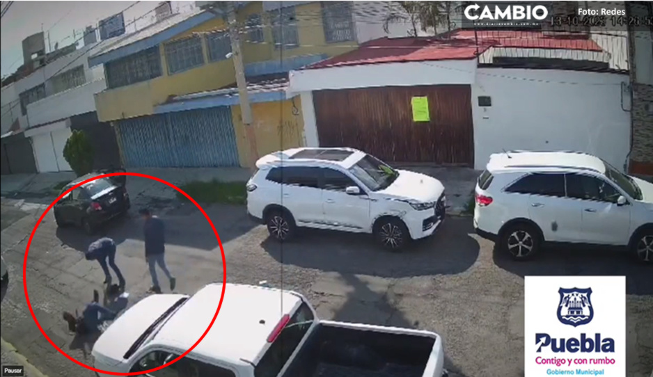 ¡A plena luz del día! Lo balean por resistirse a asalto afuera de su casa en San Manuel (VIDEO)
