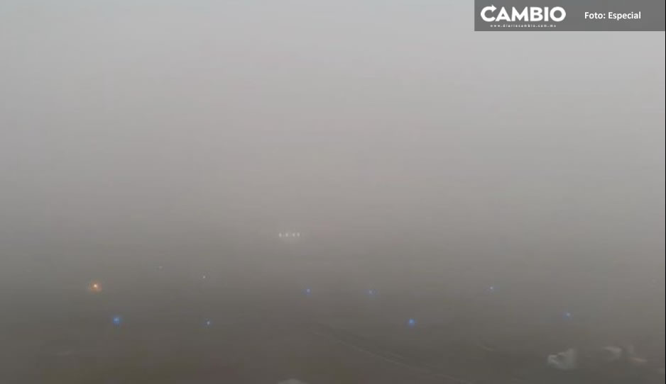 ¡No se ve nada! AICM suspende vuelos por espeso banco de niebla
