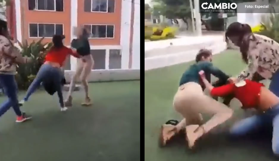 ¡Viene de familia! Exhiben a mamá del junior golpeador agrediendo salvajemente a mujer (VIDEO)