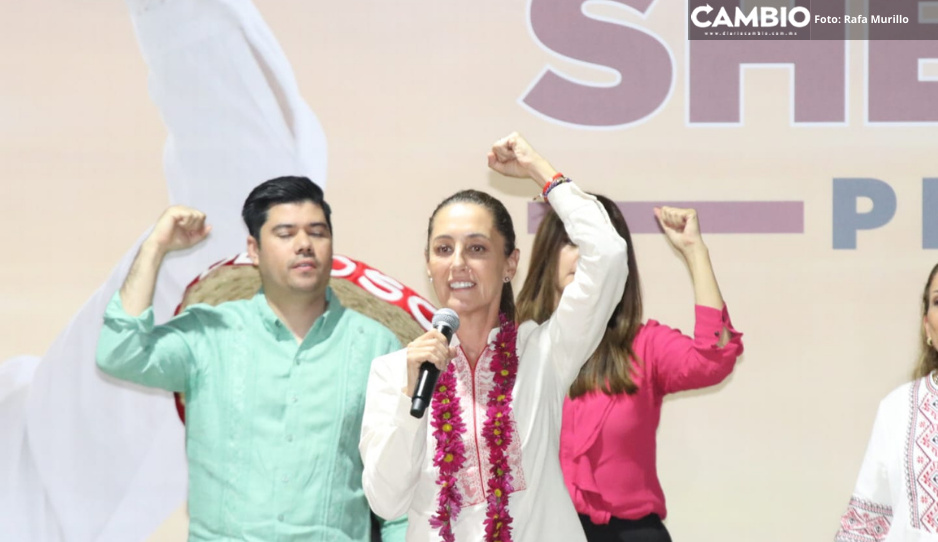 Desde Acatlán, Sheinbaum se compromete a realizar plan de infraestructura para la Mixteca Poblana (VIDEO)