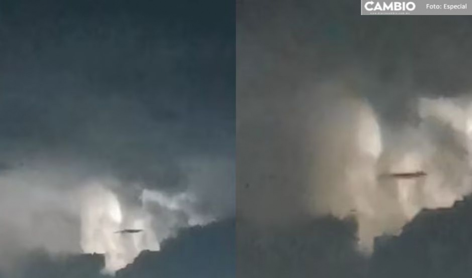 Ovni en Puebla queda al descubierto por tormenta eléctrica (VIDEO)