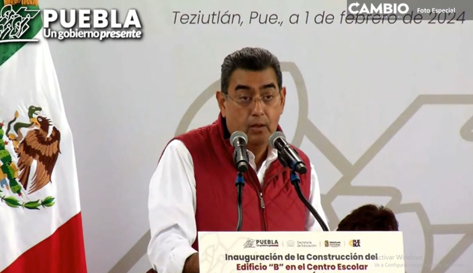 Supervisa Sergio Salomón avance de la Central de Abasto en Teziutlán
