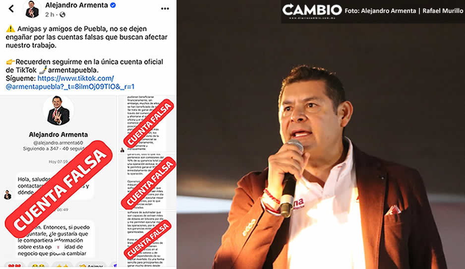 ¡No caigas! Denuncia Armenta cuentas fake de TikTok a su nombre