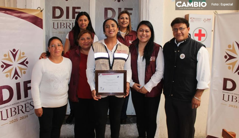 El Sistema Municipal DIF de Libres recibe certificación como Entorno Laboral Saludable