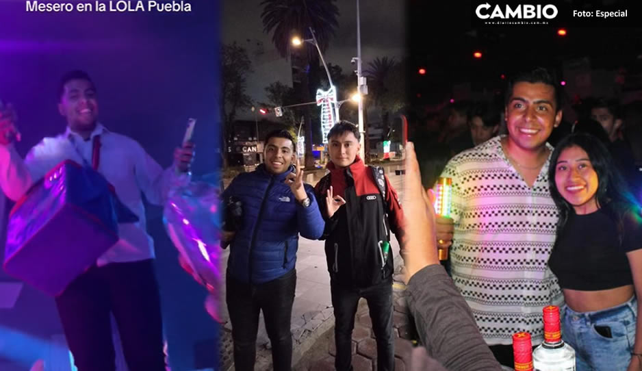 Esto sólo pasa en Puebla: &#039;Paco, el de las empanadas&#039;, ahora es mesero de antro ‘La Lola’ (VIDEO)
