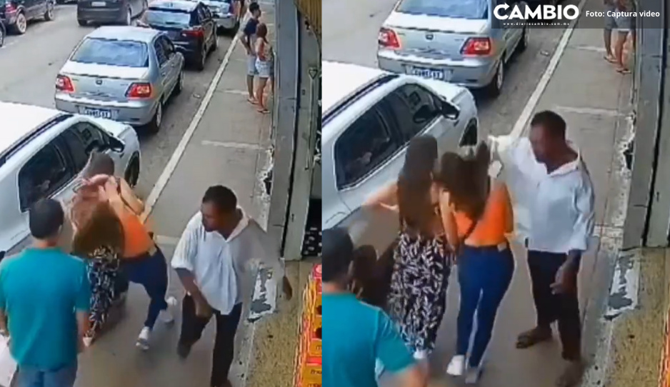 ¡Derechazo! Desalmado golpea a adolescente que se negó a darle dinero (VIDEO)