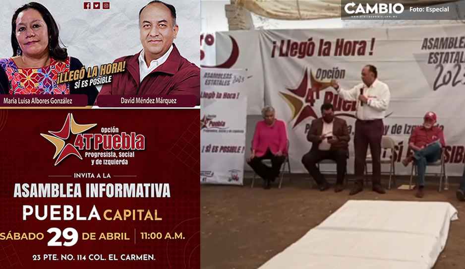 David Méndez usa imagen de María Luisa Albores para promocionarse de cara a 2024 (VIDEO)