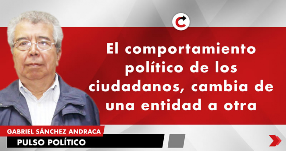 El comportamiento político de los ciudadanos, cambia de una entidad a otra