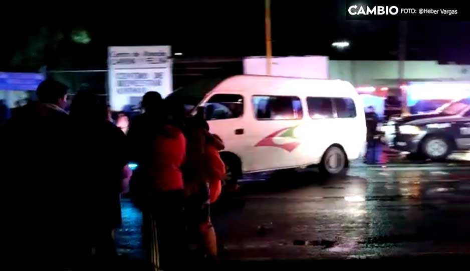 Motociclista pierde la vida tras ser embestido por transporte público en Tehuacán