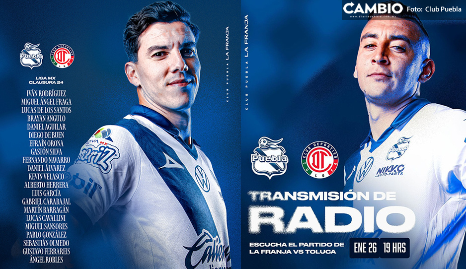 ¡Todo listo! Estos son los convocados del Club Puebla para enfrentar al Toluca