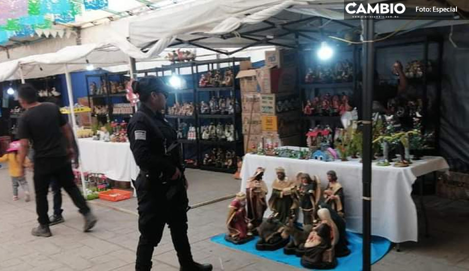 Mario de la Rosa refuerza la seguridad para una Feria Navide&ntilde;a Segura en Amozoc