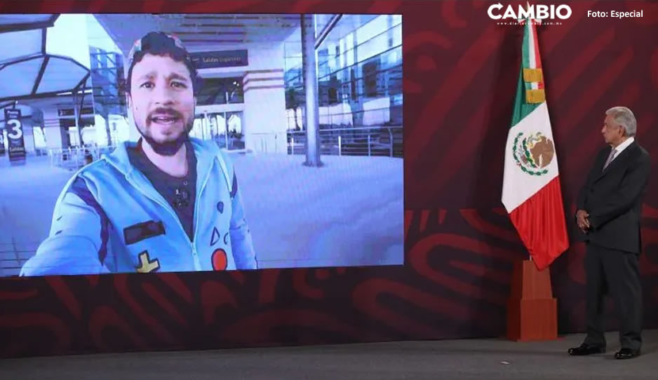 El poblano, Luisito Comunica llega a la mañanera de AMLO ¡esto fue lo qué pasó!