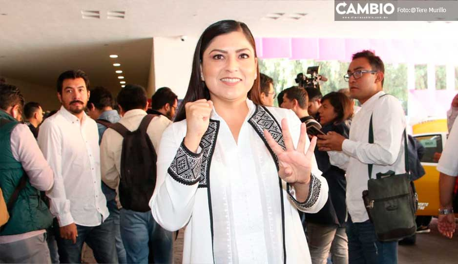 Claudia Rivera analiza ir en la segunda fórmula al Senado tras derrota (VIDEO)