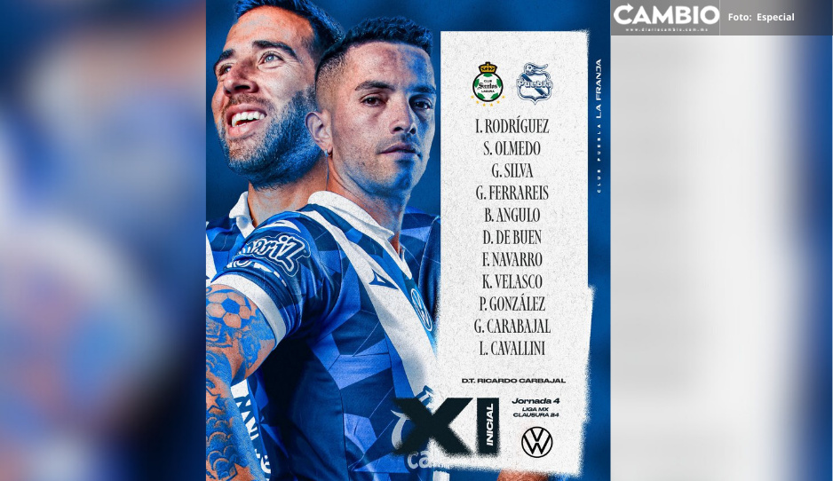 ¡Sí se puede! Este es el XI con el que Club Puebla busca la victoria ante Santos