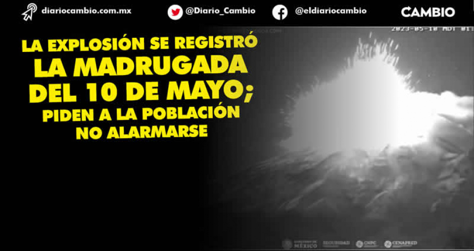 Comunidades de Atlixco sin afectaciones tras explosión del volcán Popocatépetl