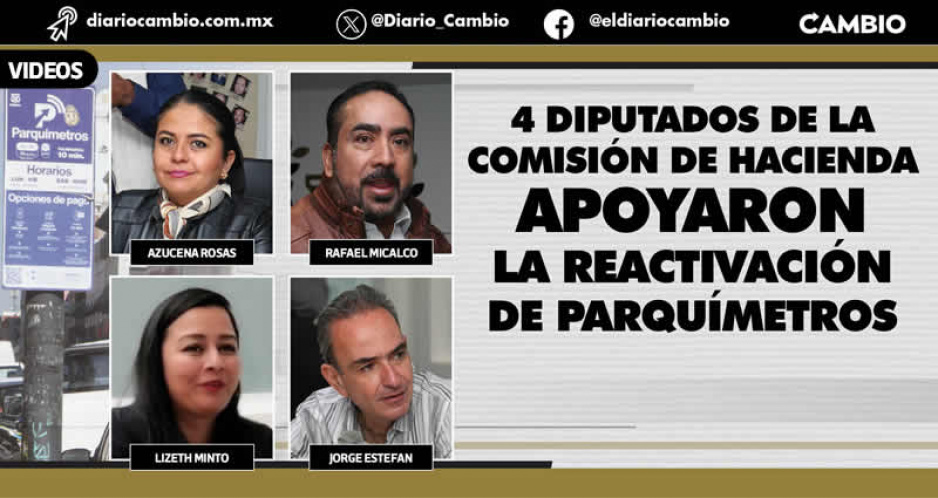 Morena, PAN y PRI dan primer paso para la reactivación de parquímetros
