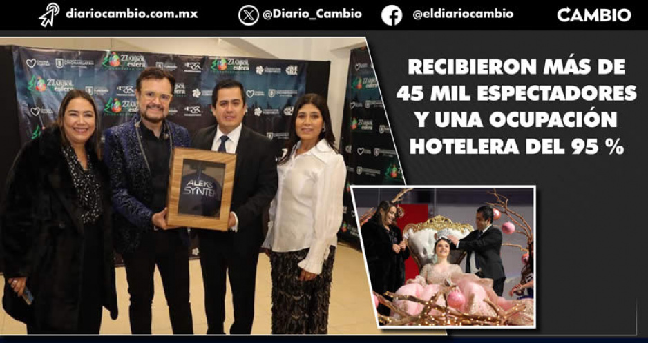 Lorenzo Rivera destaca éxito de la 27va Feria Nacional del Árbol y de la Esfera en Chignahuapan