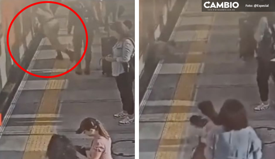 FUERTE VIDEO: Joven muere al caer sobre rieles del metro