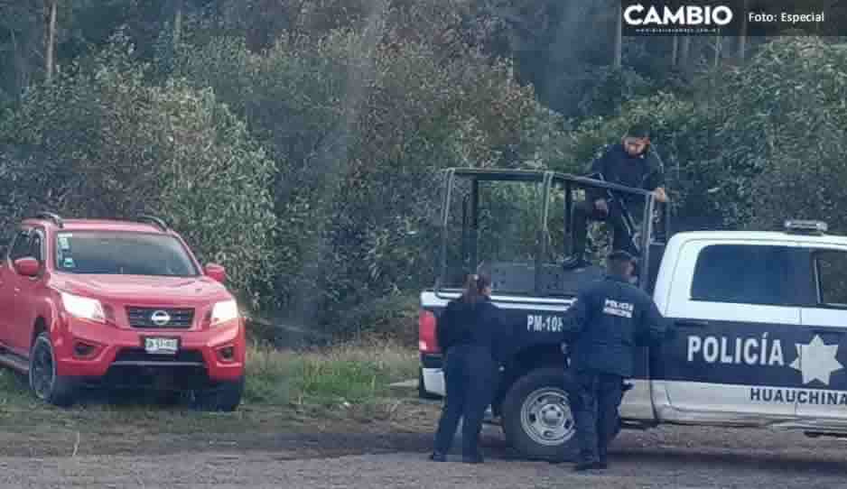 ¡Cómo de película! Policía de Huauchinango frustra robo de camioneta en la México-Tuxpan