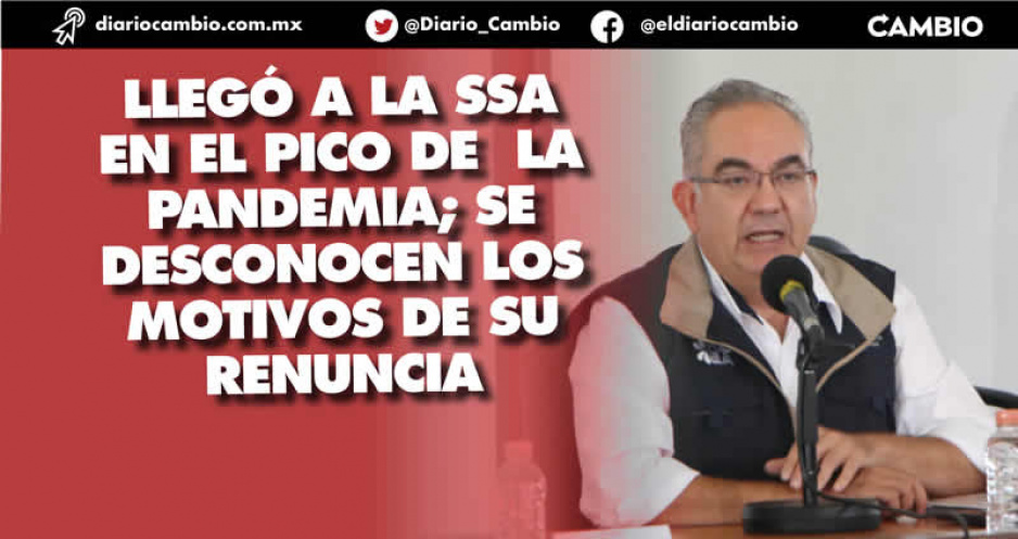 Se va el funcionario más querido de Puebla: deja el Dr. Martínez la Secretaría de Salud