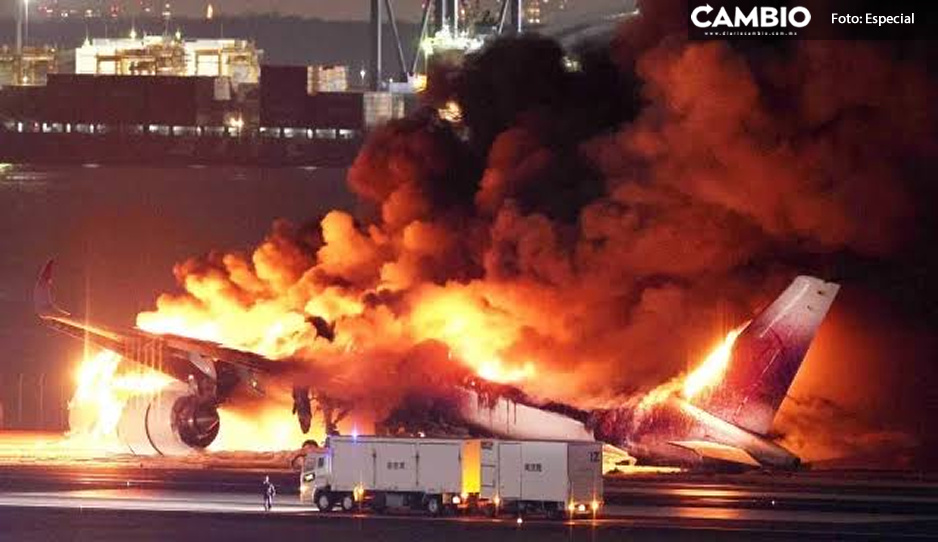 VIDEO: Así fue el terrible choque entre dos aviones que dejó 5 muertos en el aeropuerto de Tokio