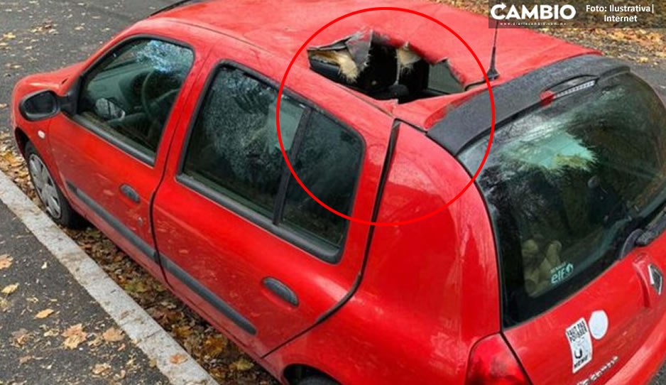 VIDEO: ¿¡El fin del mundo!? Cae meteorito sobre coche y lo destroza en Francia