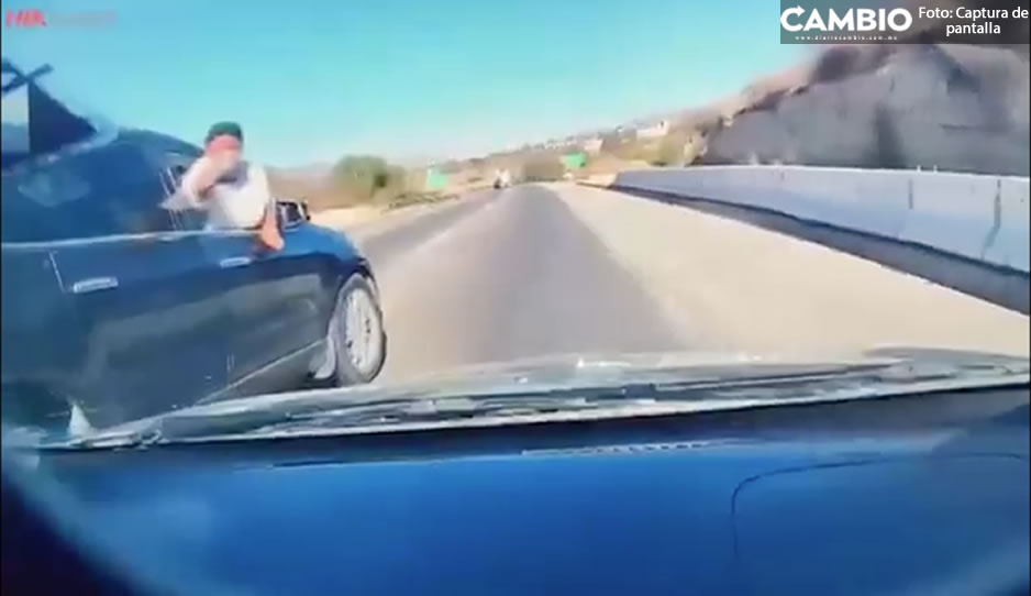 ¡Otro asalto! Comando secuestra a chofer de tráiler en la México- Querétaro (VIDEO)