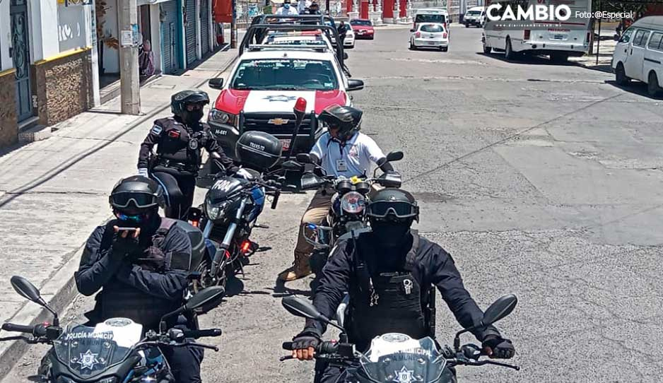 Detienen a motoladrones en operativo conjunto en Izúcar