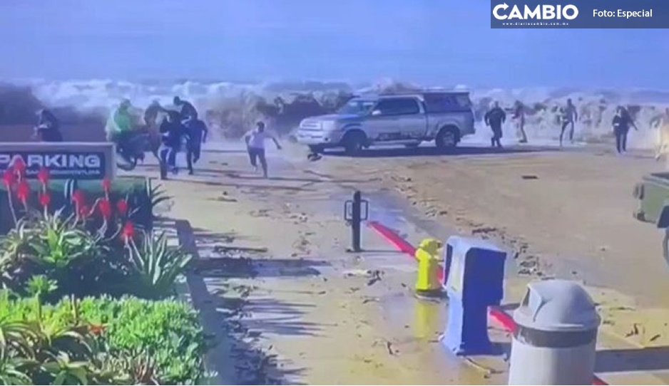 ¡Aguas! Enorme ola deja ocho lesionados en California  (VIDEO)
