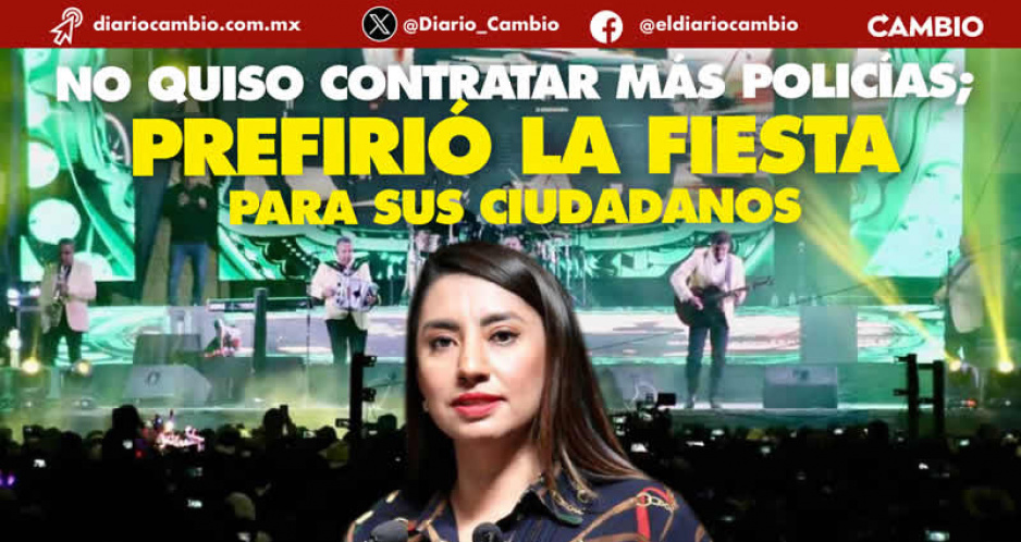Angélica ignora inseguridad y gasta 3 millones en grupos musicales para fiestas patrias