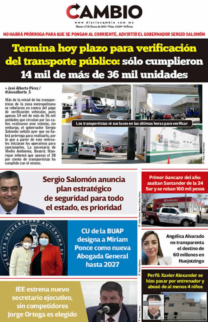Termina hoy plazo para verificación del transporte público: sólo cumplieron 14 mil de más de 36 mil unidades