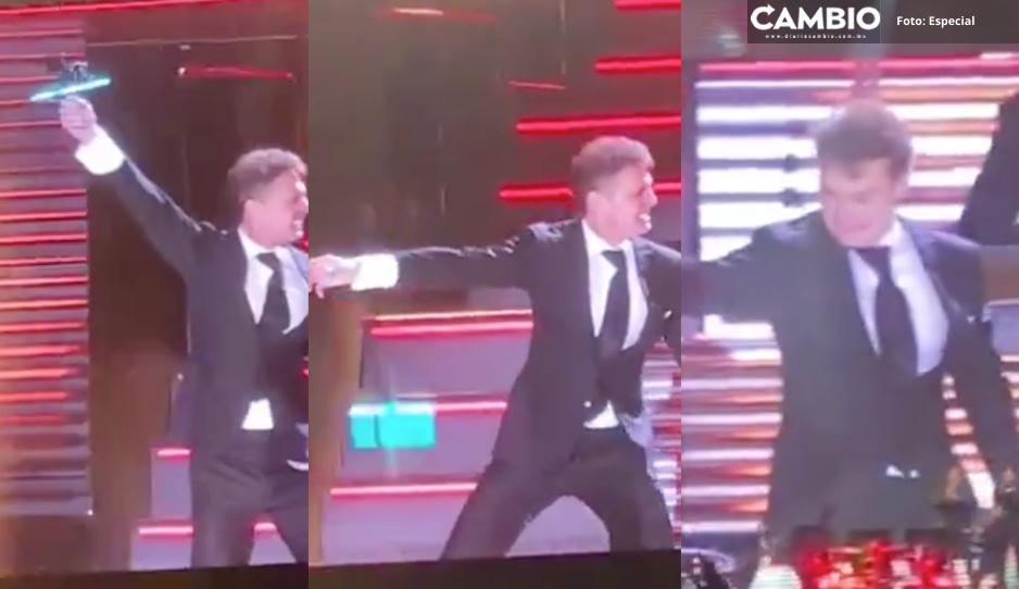 ¡Ay sole mio! Luis Miguel descompone su dron durante concierto en Puebla (VIDEO)
