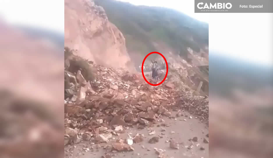 ¡Se le acabaron los poderes! “Bruja” intenta detener derrumbe y muere (VIDEO)