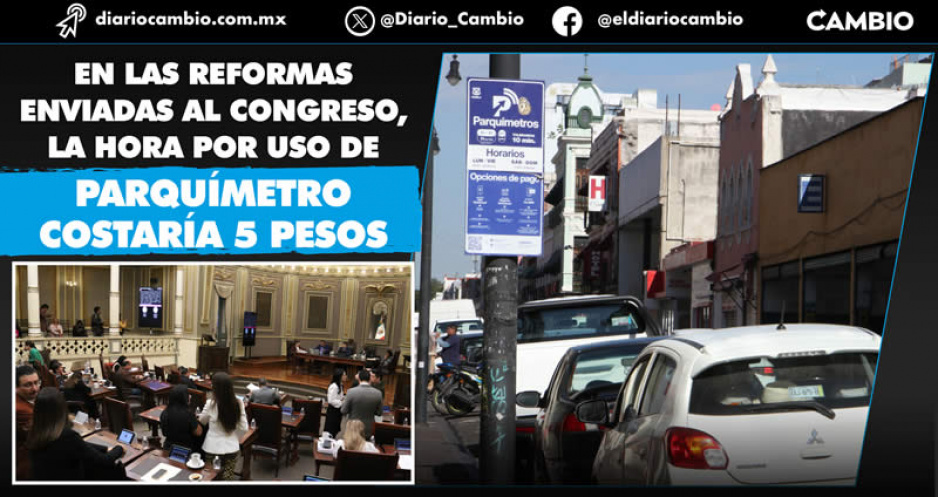 Quitan hora gratis y restricción del tiempo de uso de parquímetros en dictamen enviado al Congreso