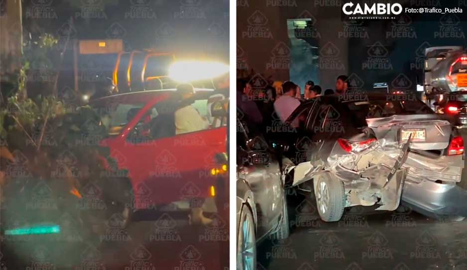 Noche de accidentes en la México-Puebla: Hubo choques en Villa Frontera y Finsa