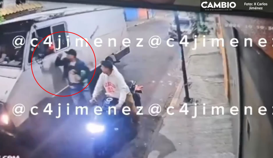 VIDEO: Por reclamar un ‘cerrón’, asesinan a motociclista en Iztapalapa